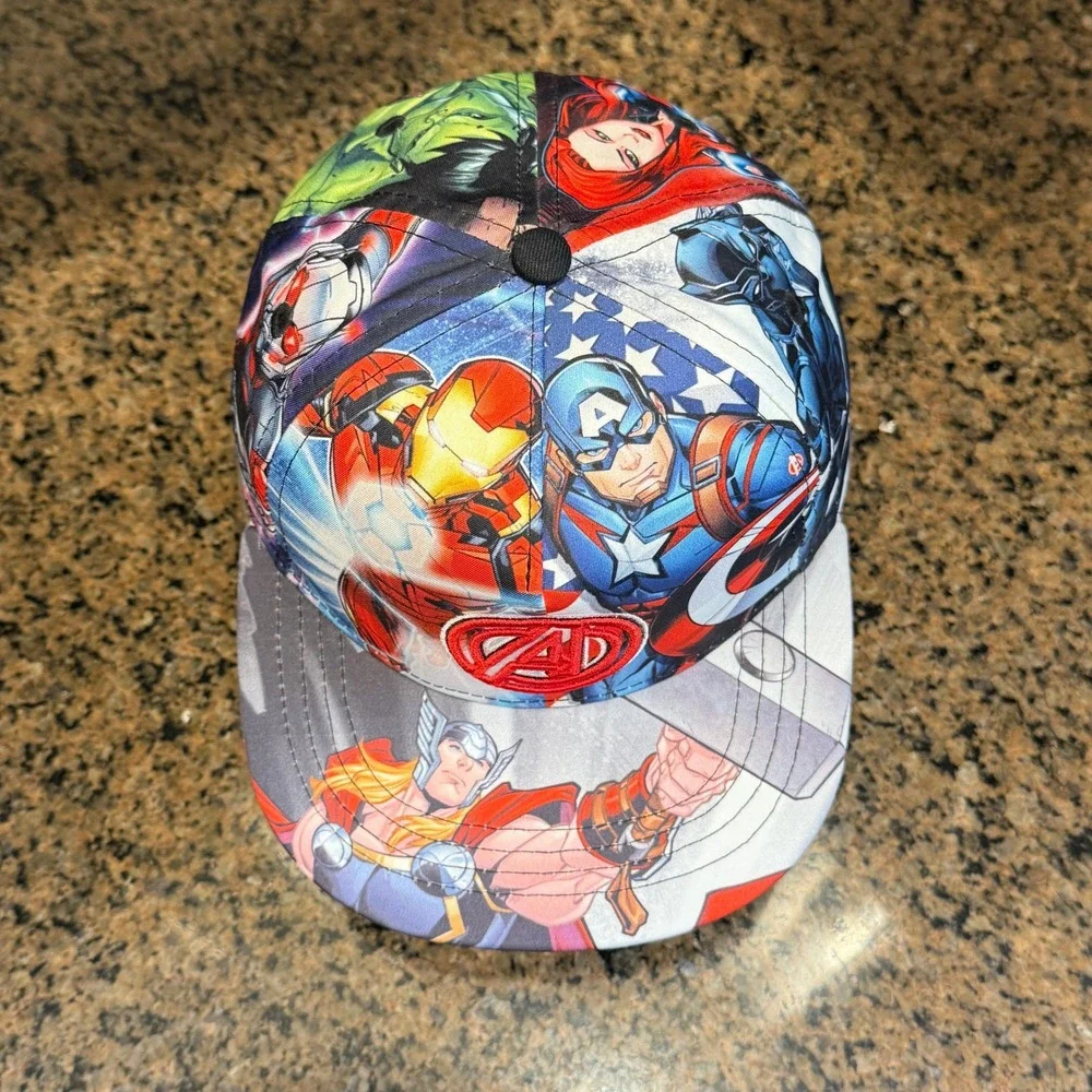 Marvel Avengers Hat Snapback Iron‎ Man Captain America Kids OSFM